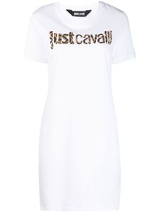 Just Cavalli robe à imprimé animalier - Blanc