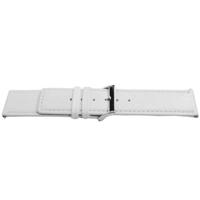 Horlogeband Universeel J505 Leder Wit 26mm - thumbnail