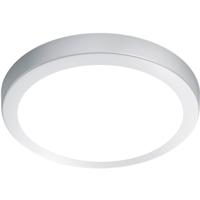 Led Plafondlamp - Plafondverlichting - Trion Sonta - 24w - Warm Wit 3000k - Dimbaar - Rond - Mat Wit - Aluminium