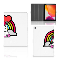 iPad 10.2 2019 | iPad 10.2 2020 | 10.2 2021 Hippe Tablet Hoes Unicorn Cute - thumbnail