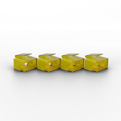 Lindy 40483 poortblokker RJ-45 Geel Acrylonitrielbutadieenstyreen (ABS)