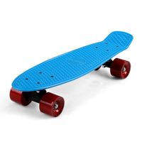 Skateboard Retro 57 cm Blauw-Rood - thumbnail