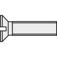 TOOLCRAFT 800276 Verzonken schroeven M4 30 mm Sleuf DIN 963 Kunststof, Polyamide 10 stuk(s)