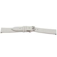 Horlogeband Universeel H501 Leder Wit 22mm - thumbnail