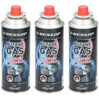 3x Butaan gasflessen navulling butaan gas bussen voor kooktoestel 227 gram - thumbnail