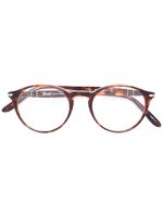 Persol lunettes de vue à effet écaille de tortue - Marron - thumbnail