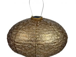 Lumiz - Lampion Ovaal - 40cm - Ikat-Goud