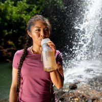 LifeStraw Go Dagelijks gebruik, Wandelen 710 ml Roestvrijstaal Wit - thumbnail