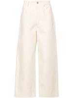 Nanushka Juran high waist broek met wijde pijpen - Beige