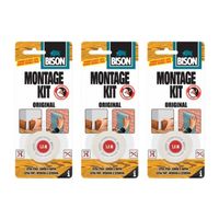 3x rollen Bison montagekit tape original 19 mm x 1,5 m - thumbnail