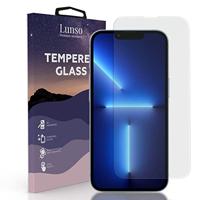Lunso - Gehard Beschermglas - Full Cover Tempered Glass - Geschikt voor iPhone 13 Pro Max