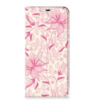 Samsung Galaxy A23 Smart Cover Pink Flowers