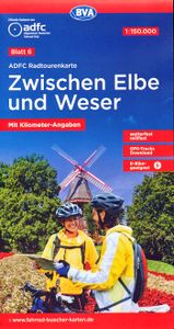 Fietskaart 06 ADFC Radtourenkarte Zwischen Elbe und Weser | BVA BikeMe