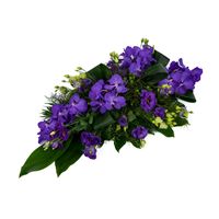 Rouwarrangement Druppel Orchidee Vanda Purple - thumbnail