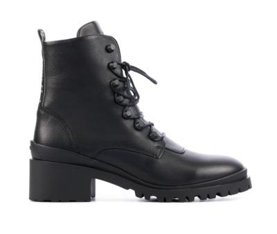 Nubikk Dames Enkellaarsjes in Leder (Zwart) Nubikk Dames Enkellaarsjes in Leder (Zwart)