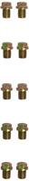 KS Tools 430.1014 Olieaftapplug, buitenzeskant, 17mm, M12x1,5x13mm, 10 per pak