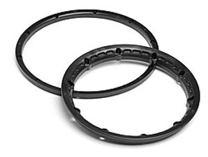 Heavy duty wheel bead lock rings (black/2pcs)