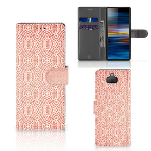 Sony Xperia 10 Telefoon Hoesje Pattern Orange