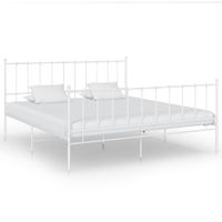 Bedframe metaal wit 180x200 cm