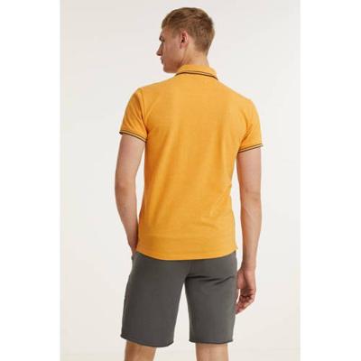 No Excess gemêleerde slim fit polo 190 sun