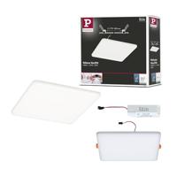 Paulmann 92398 LED-paneel inbouwlamp Veluna VariFit IP44 185x185 mm vierkant incl. 1x17,5 watt plafondlamp satijn kunststof 4000 K