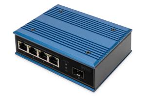 Digitus DN-651131 netwerk-switch Unmanaged Fast Ethernet (10/100) Power over Ethernet (PoE) Zwart, Blauw