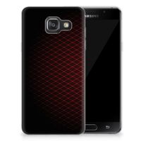 Samsung Galaxy A3 2016 TPU bumper Geruit Rood - thumbnail