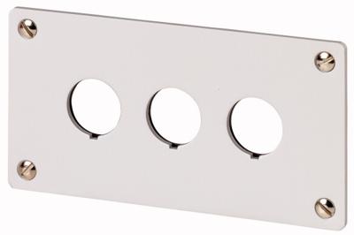 Eaton M22-E3 Inbouwframe 3 inbouwplaatsen (Ø x h) 22 mm x 72 mm Grijs 1 stuk(s)