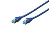 Digitus DK-1532-005/B RJ45 Netwerkkabel, patchkabel CAT 5e SF/UTP 0.50 m Blauw Verdraaide paren 1 stuk(s)