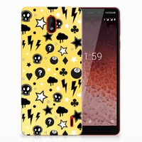 Silicone Back Case Nokia 1 Plus Punk Geel