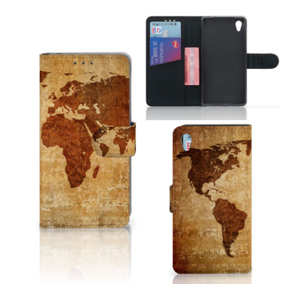 Sony Xperia Z2 Flip Cover Wereldkaart