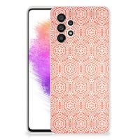 Samsung Galaxy A73 5G TPU bumper Pattern Orange - thumbnail