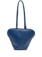 0711 sac cabas Bean en cuir - Bleu - thumbnail