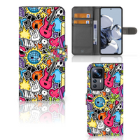 Xiaomi 12T | 12T Pro Wallet Case met Pasjes Punk Rock - thumbnail