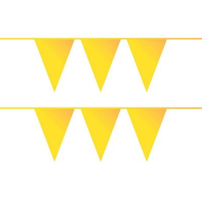 Slingers geel stevig plastic 10 meter