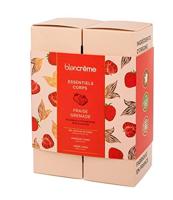 Blancrème - 100% natuurlijke aardbei granaatappel lichaamsverzorging geschenkdoos: douchegel, scrub en smeltende lichaamscrème