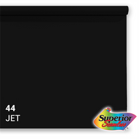 Superior Achtergrondpapier 44 Jet Zwart 1,35 x 11m - thumbnail