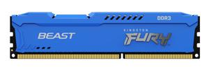 Kingston FURY Beast Werkgeheugenset voor PC DDR3 16 GB 2 x 8 GB Non-ECC 1600 MHz 240-pins DIMM CL10 KF316C10BK2/16