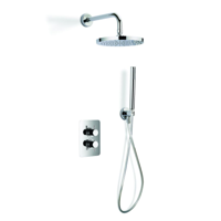 Sub Inbouwset  Kiruna vierkant met staafhanddouche