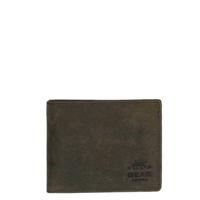 Bear Design Dark Nature Billfold brown Heren portemonnee