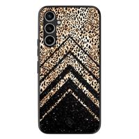 Samsung Galaxy A15 hoesje - Chevron luipaard