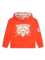 Kenzo Kids hoodie en coton à logo imprimé - Rouge