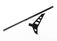 Tail boom (black-anodized)/ tail fin/ screw (1)