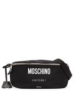 Moschino sac banane à logo imprimé - Noir