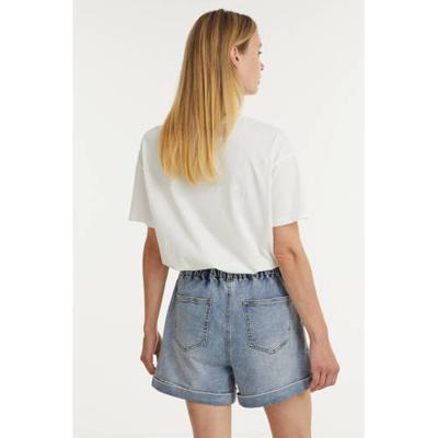 Catwalk Junkie T-shirt Rolling Stones Twister van biologisch katoen gebroken wit