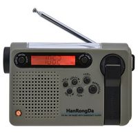 HanRongDa HRD-900 Campingradio met Zaklamp en SOS Alarm - Oranje - thumbnail