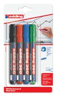 Viltstift edding 360 whiteboard rond assorti 3mm blister ÃƒÆ' 4