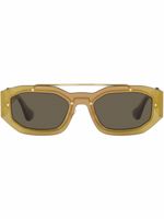 Versace Eyewear lunettes de soleil à monture rectangulaire - Marron - thumbnail