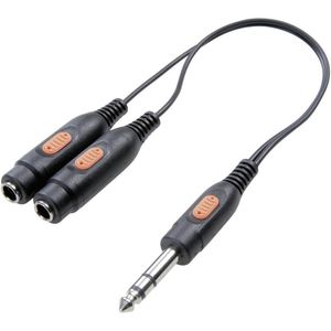 SpeaKa Professional SP-7870280 tussenstuk voor kabels 6.3mm/6.3mm/3.5mm/3.5mm/3.5mm/3.5mm/3.5mm/RCA/RCA/RCA 2x 6.3mm/3.5mm/2x 3.5mm/3.5mm/6.3mm/3.5mm/RCA/RCA/RCA/RCA Zwart