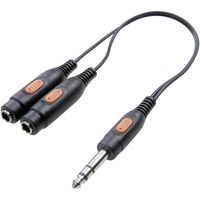 SpeaKa Professional SP-7870280 tussenstuk voor kabels 6.3mm/6.3mm/3.5mm/3.5mm/3.5mm/3.5mm/3.5mm/RCA/RCA/RCA 2x 6.3mm/3.5mm/2x 3.5mm/3.5mm/6.3mm/3.5mm/RCA/RCA/RCA/RCA Zwart - thumbnail